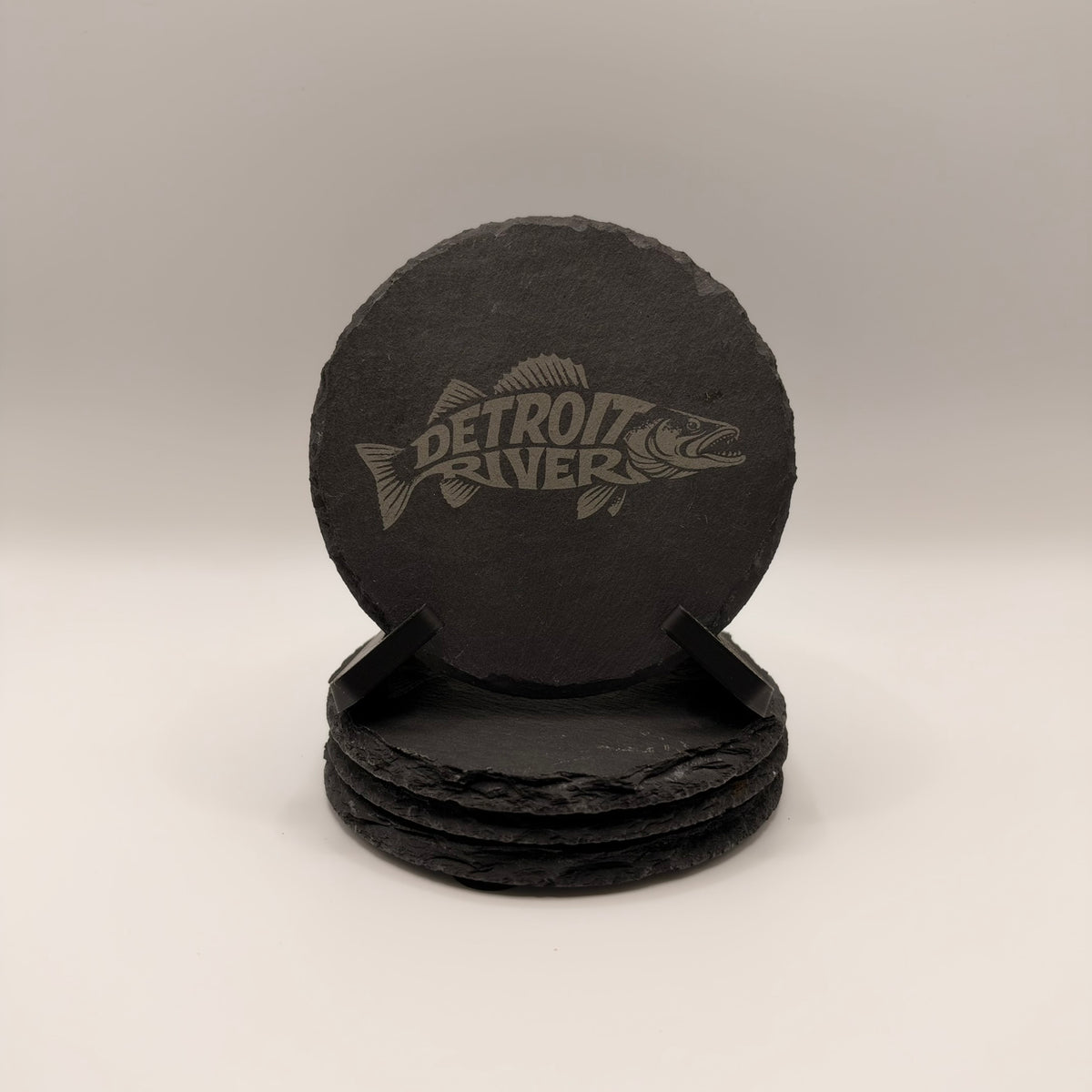 Detroit River Walleye Coaster Set