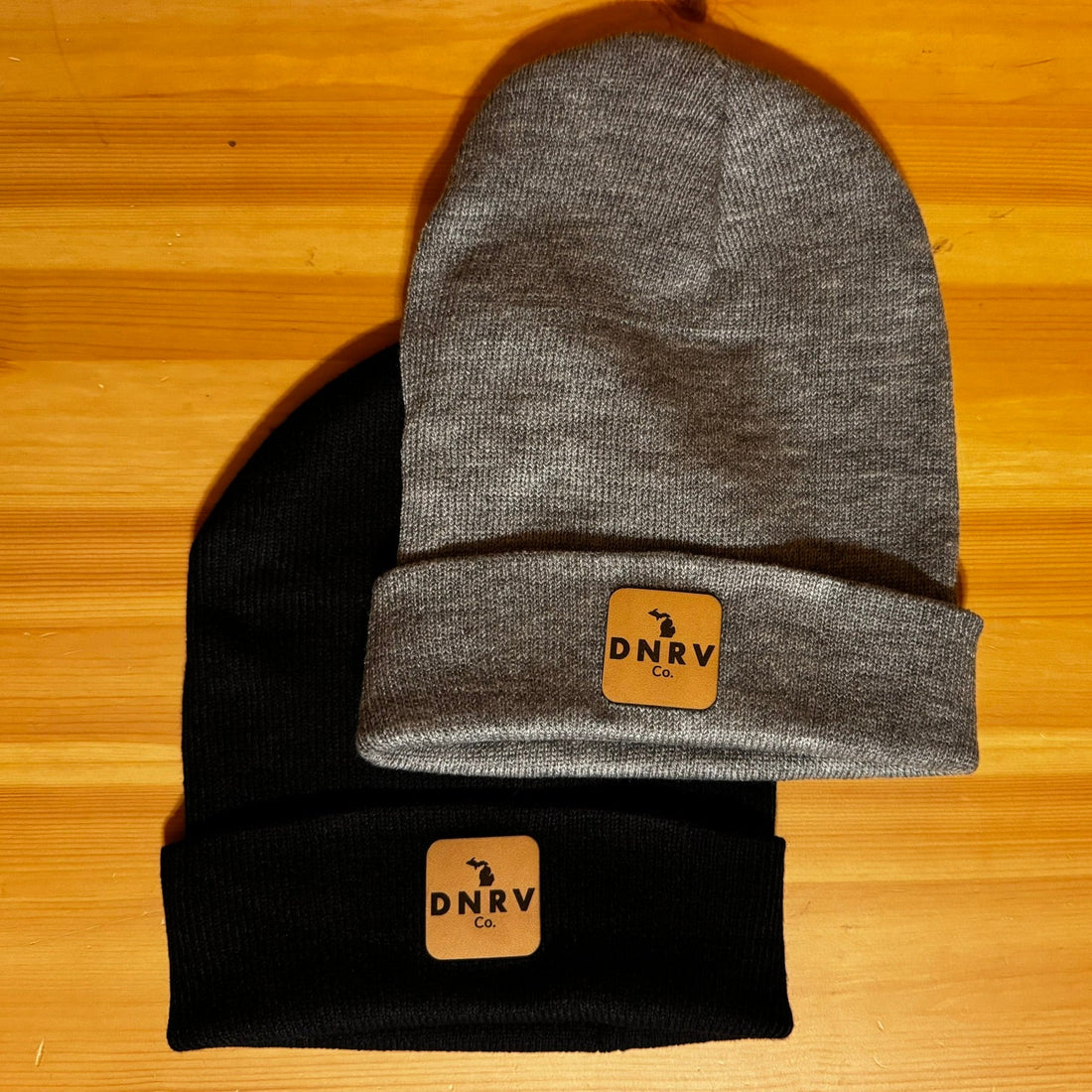 DNRV Co. - Leather Patch Beanie (Black)