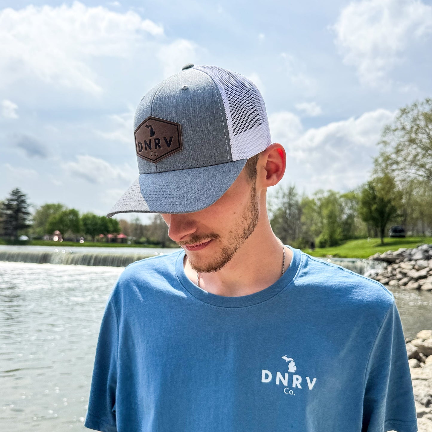 DNRV CO - Leather Patch Hat (Gray)