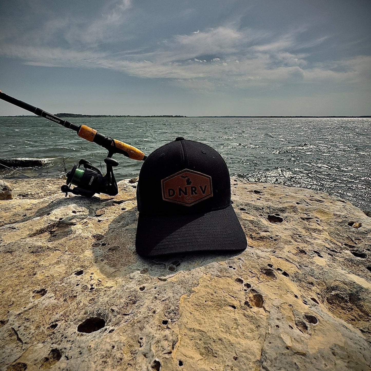 DNRV CO - Leather Patch Hat (Black)