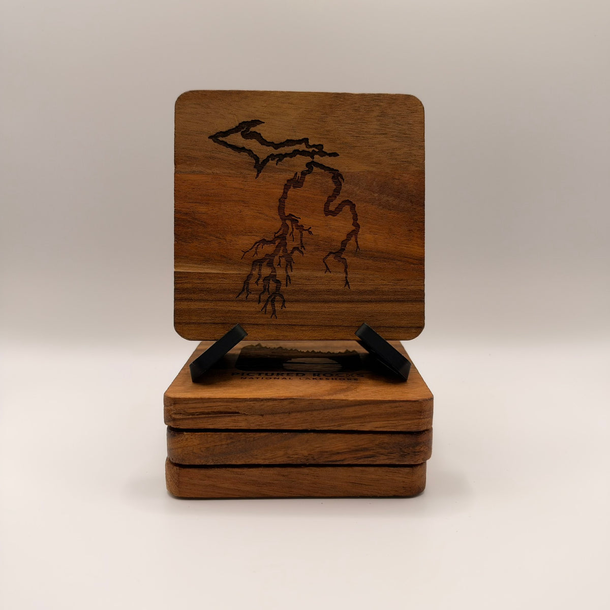 Michigan Coaster Set (Square) – Downriver Outdoor Co