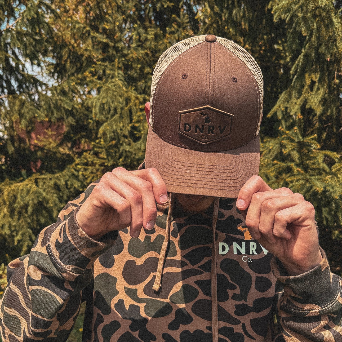 DNRV Co - Leather Patch Hat (Brown)